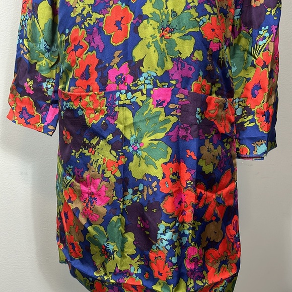 J. Crew Jules Silk Dress in Ashbury Floral Size 0- gently used - Picture 5 of 15